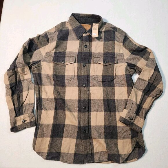NWT American Eagle Flannel Shirt Men's Medium Buffalo Check Plaid Button Up - Picture 1 of 13
